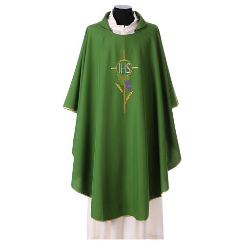 Chasuble 100% polyester décorations florales 3