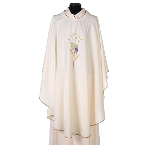 Chasuble 100% polyester décorations florales 5