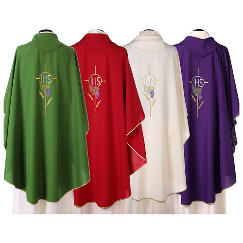 Chasuble 100% polyester décorations florales 8