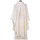 Liturgical Chasuble with cross wheat and Alpha in polyester s3