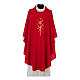 Chasuble in polyester cross wheat and grapes s4