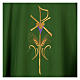 Chasuble in polyester cross wheat and grapes s7