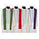Chasuble in polyester cross wheat and grapes s8