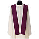 Chasuble in polyester wheat and grapes, violet s7