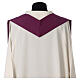 Chasuble in polyester wheat and grapes, violet s8