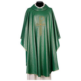 Chasuble 93% wool 3% viscose 4% polyester Chi-Rho
