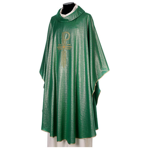 Chasuble 93% wool 3% viscose 4% polyester Chi-Rho 4