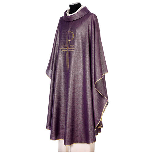 Chasuble 93% wool 3% viscose 4% polyester Chi-Rho 5