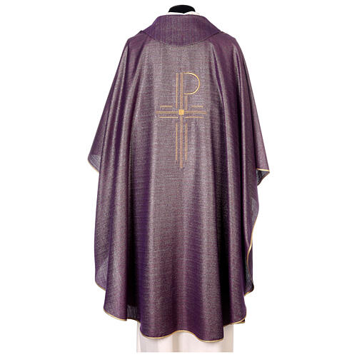 Chasuble 93% wool 3% viscose 4% polyester Chi-Rho 7