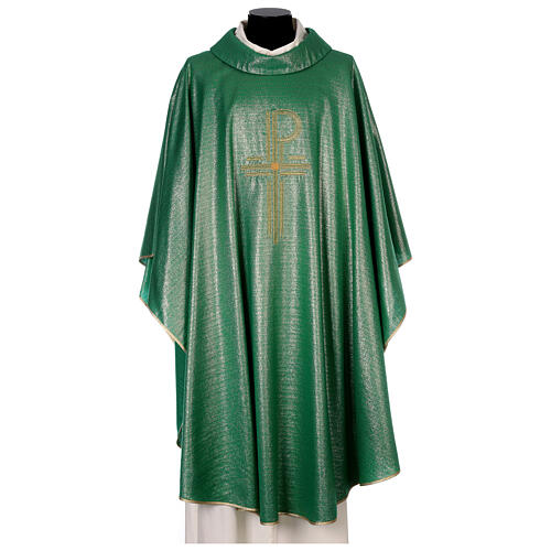 Chasuble with Chi-Rho symbol 93% wool 3% viscose 4% polyester 1