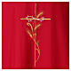 Chasuble in polyester cross wheat crown of thorns embroidery s5