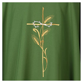Chasubles: Chasuble 100% polyester broderie croix épis couronne épines