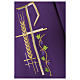 Casula sacerdotale 100% poliestere croce spiga foglia s6