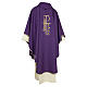 Priest Chasuble with cross wheat and leaf in polyester s5