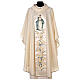 Chasuble Mary and flowers 100% wool s1