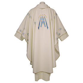 Ornat haftowany symbol Maryjny poliester