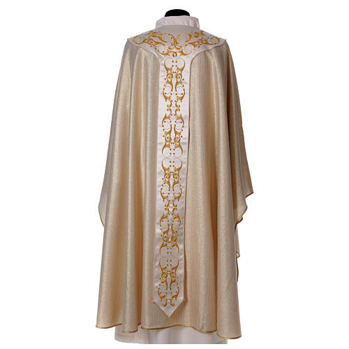 Medieval chasuble 100% pure wool with flower embroidery 4