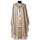 Medieval chasuble 100% pure wool with flower embroidery s1