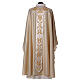 Medieval chasuble 100% pure wool with flower embroidery s4