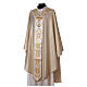 Wool Medieval Chasuble with flower embroidery s3