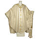 Medieval chasuble 100% pure silk with flower embroidery s1