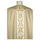Medieval chasuble 100% pure silk with flower embroidery s2