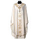 Medieval chasuble 100% pure silk with flower embroidery s1