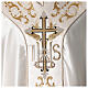 Medieval chasuble 100% pure silk with flower embroidery s2