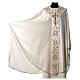 Medieval chasuble 100% pure silk with flower embroidery s3