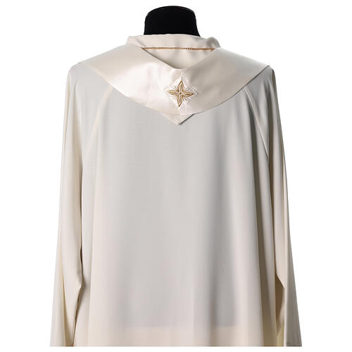 Clivio in tessuto 100% pura seta naturale con ricamo floreale sul fascione 12