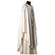 Clivio in tessuto 100% pura seta naturale con ricamo floreale sul fascione s7