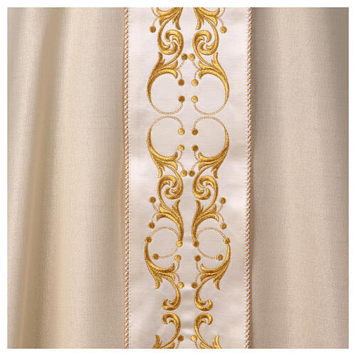 Chasuble 90% wool 10% lurex Cross and decorations 3