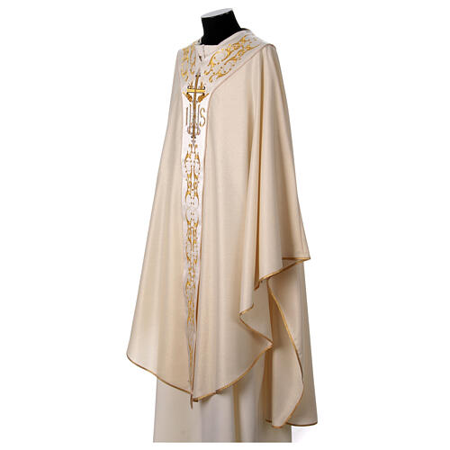 Chasuble 90% wool 10% lurex Cross and decorations 4