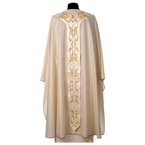 Chasuble 90% wool 10% lurex Cross and decorations 7