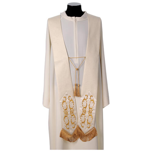 Catholic Chasuble in 90% wool 10% lurex with Cross and decorations 8