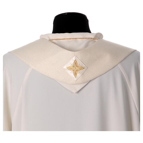 Catholic Chasuble in 90% wool 10% lurex with Cross and decorations 11