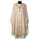 Catholic Chasuble in 90% wool 10% lurex with Cross and decorations s1