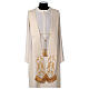 Catholic Chasuble in 90% wool 10% lurex with Cross and decorations s8