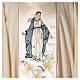 Chasuble in wool and lurex Madonna and flowers s2
