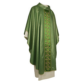 Messgewänder: Kasel 95% Wollsiegel und Lurex Blumen Dekorationen