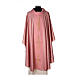 Chasuble 100% pure laine vierge double retors Tasmanie 3 croix rose s1