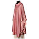 Chasuble 100% pure laine vierge double retors Tasmanie 3 croix rose s4