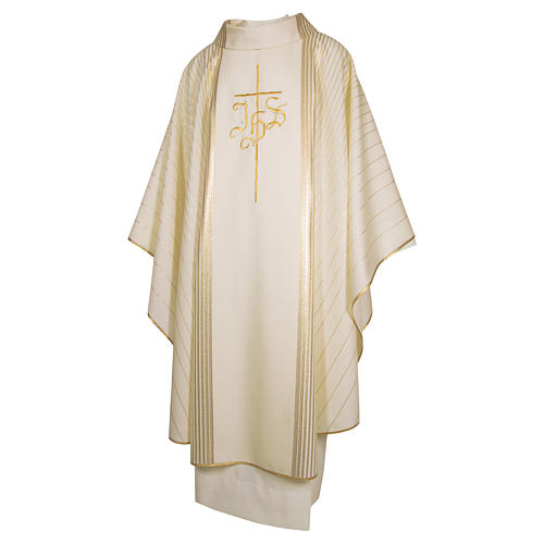 Sacred Chasuble in wool embroidered cloth 2