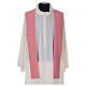 Chasuble in polyester with cross wheat and grapes, pink s5