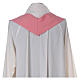 Chasuble sacerdotale 100% polyester avec épis croix raisin rose s6