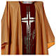 STOCK golden chasuble made of golden fabric and faille 50% wool SMALL DEFECT s4