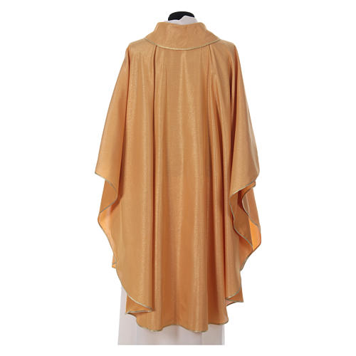 STOCK Casula dorata tessuto oro faille di mezza lana PICCOLO DIFETTO 2