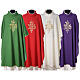 Chasuble in polyester with IHS decoration s1