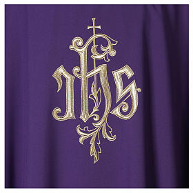 Chasuble polyester décor IHS