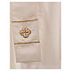 White chasuble embroidered by hand in wool and silk Monastero Montesole s6